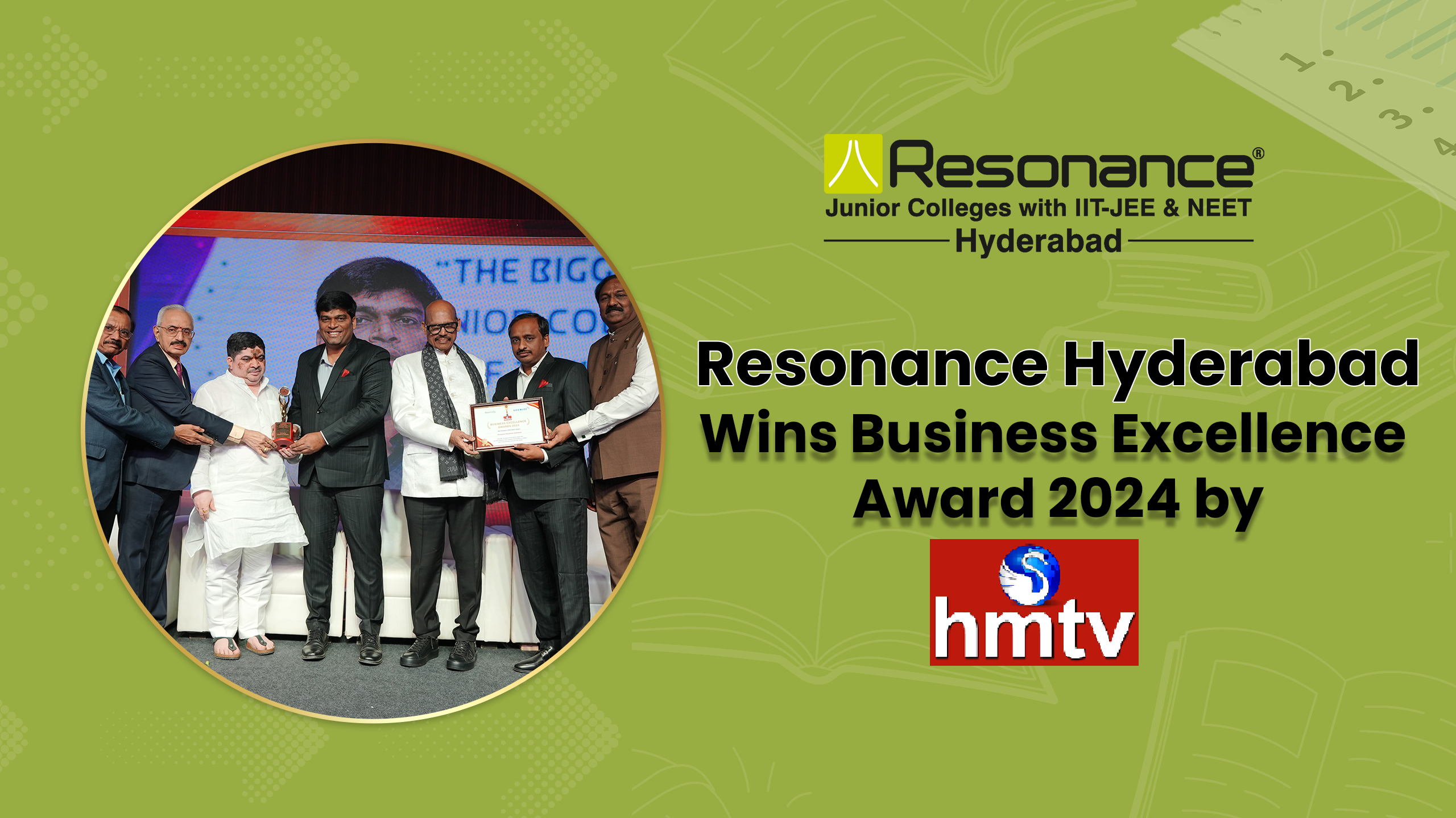 Resonance Educational Institutions Win HMTV Business Excellence Award 2024 Again 